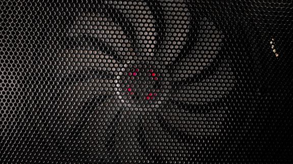 Perforated Metal on Fan